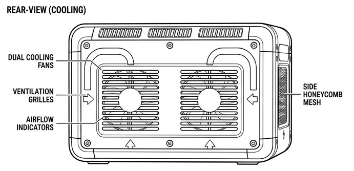 VoltPak 2000 stacked with expansion batteries